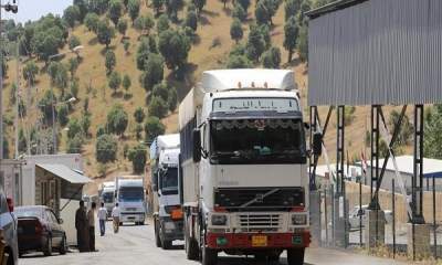 صادرات یک میلیون و ۲۴۸ هزار تن کالا از مرز مهران به عراق