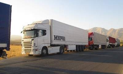 معطلی صدها کامیون موادمعدنی صادراتی ایران در مرزها