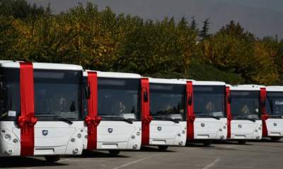 تحویل ۱۰۰ دستگاه اتوبوس و مینی بوس به شهرداری‌ها