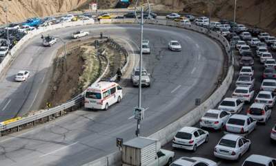 ترافیک سنگین در کندوان و هراز/تردد پرحجم خودرو در محور تهران-فشم