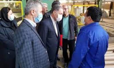 وزیر اقتصاد از شرکت چوب‌وکاغذ مازندران بازدید کرد