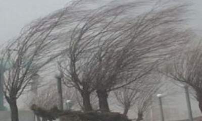 سرعت وزش باد در استان همدان به ۹۰ کیلومتر می‌رسد
