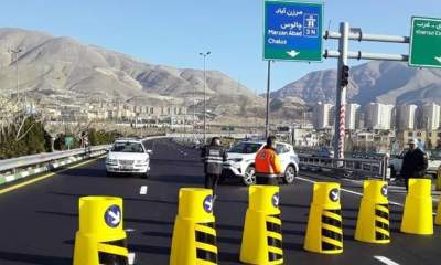 یک طرفه شدن محور کندوان و آزادراه تهران-شمال/10 جاده مسدود است