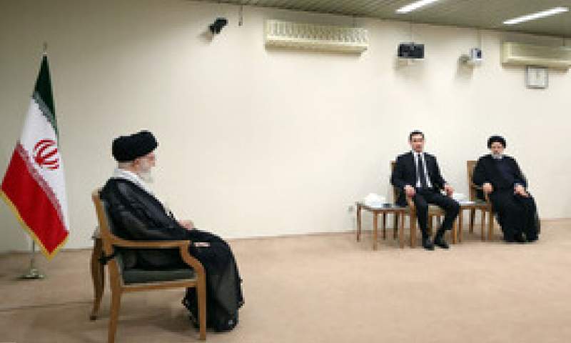 دیدار رئیس‌جمهوری ترکمنستان و هیئت همراه با مقام معظم رهبری  