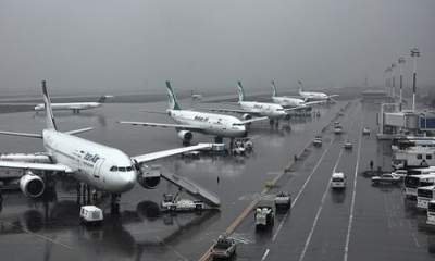 لغو و تاخیر ۵ پرواز فرودگاه اهواز به دلیل شرایط نامناسب جوی